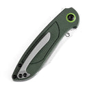 Kansept Prometheus 3.29" Stonewashed 14C28N Green Micarta T1040A2