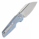 Tenable Rafe L T1048A3 – 3.19" Stonewashed 14C28N Blade, Blue Micarta Handle with Liner Lock