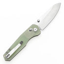 Tenable Beaver 3.44" Stonewashed Nitro-V Blade Jade G10 T1105V4