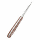 Tenable Tiny Dancer G014A5 – 3.17" Stonewashed D2 Drop Point Blade, Brown Micarta Handle, Fixed Blade EDC Knife – Designed by JB Stout