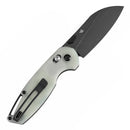 Tenable Model 6 T1022V3 – 3.1" Blackwash 14C28N Blade, Jade G10 Handle with Crossbar Lock