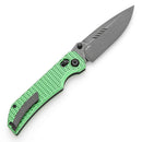 Tenable Eaglestrike T1095V3 – 3.73" Stonewashed Nitro-V Drop Point Blade, Green Anodized Aluminum Handle with Diamond Pattern