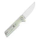 Tenable Anomaly T2038A4 – 3.14" Stonewashed Nitro-V Drop Point Blade, Jade G10 Handle with Liner Lock
