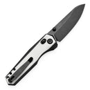 Kansept Beaver 3.44" Blackwash Nitro-V Ivory White and Black G10 T1105V2