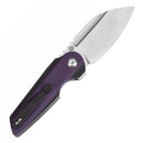 Tenable Rafe L 3.19" Satin 14C28N Purple and Black G10 T1048A5aTenable Rafe L T1048A5 – 3.19" Satin 14C28N Blade, Purple & Black G10 Handle with Liner Lock