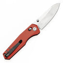 Kansept Beaver 3.44" Stonewashed Nitro-V Dark Red Anodized Aluminum T1105V3