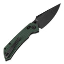 Tenable Fenrir T1034V12 – Green G10 Frag Pattern, 3.48" Blackwashed Nitro-V Blade, Sparrow Knife Co. Design