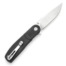 Tenable Einar T2072A3 – 3.13" Stonewashed Nitro-V Drop Point Blade, Black Micarta Handle