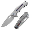 Dreamtech D9402G M390 Titanium+Zirconium Damascus Liner Lock