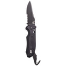 Benchmade 9170SBK AUTO Triage Automatic Folding Knife - Black Combo Blade