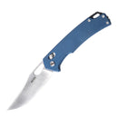 SRM Retriever - 3.54" Brushed Blade - Blue Micarta Handle - 9203-ME
