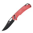 SRM Retriever - 3.54" Black Stonewash Blade - Red Micarta Handle - 9203-MR2