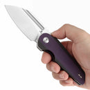 Tenable Rafe L 3.19" Satin 14C28N Purple and Black G10 T1048A5aTenable Rafe L T1048A5 – 3.19" Satin 14C28N Blade, Purple & Black G10 Handle with Liner Lock