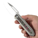 KANSEPT Thunderhead 3.58" CPM S35VN Plain Gray Green Pink K1106A4