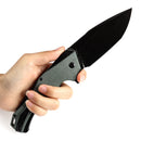 Kansept Hellx 3.6" D2 Green Micarta T1008F1