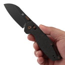Kansept Model 6 K1022V1 – 3.1" CPM S35VN Blade, Shred Carbon Fiber Handle with Crossbar Lock (Nick Swan Design)