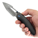 Kansept Link 3.0" Damascus Blackwash Titanium Black K1068A4