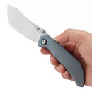 Kansept Tipper 3.38" CPM S35VN Blue Anodized Titanium Plain Blue K1079A1