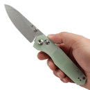 Tenable Beaver 3.44" Stonewashed Nitro-V Blade Jade G10 T1105V4