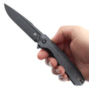 Kansept Qilin 3.43" Blackwash 154CM Black Micarta Handles - T1047A1
