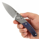 Dako Satin CPM S35VN Stonewashed Titanium, Timascus