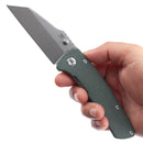 Kansept Main Street 3.36" 154CM Green Micarta T1015E2