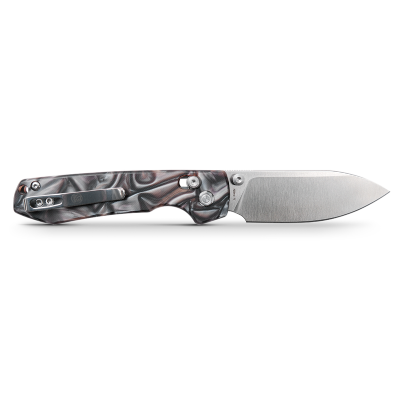 Vosteed Raccoon Folding Knife 3.25in Nitro-V Steel Raffir Noble Handle