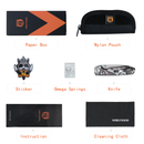 Vosteed Raccoon Folding Knife 3.25in Nitro-V Steel Raffir Noble Handles Cross-Bar Lock