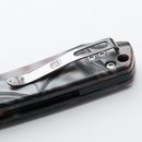 Vosteed Raccoon Folding Knife 3.25in Nitro-V Steel Raffir Noble Handles Cross-Bar Lock