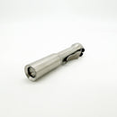 Dawson Machine Craft Divot Slimmer Titanium EDC Flashlight – Smooth Finish, 10440 Button Top