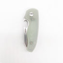 TRM Holier Nerd 2.2" MagnaCut Liner Lock Knife Jade G10 3D Contoured Handles Deep Carry Clip USA Made