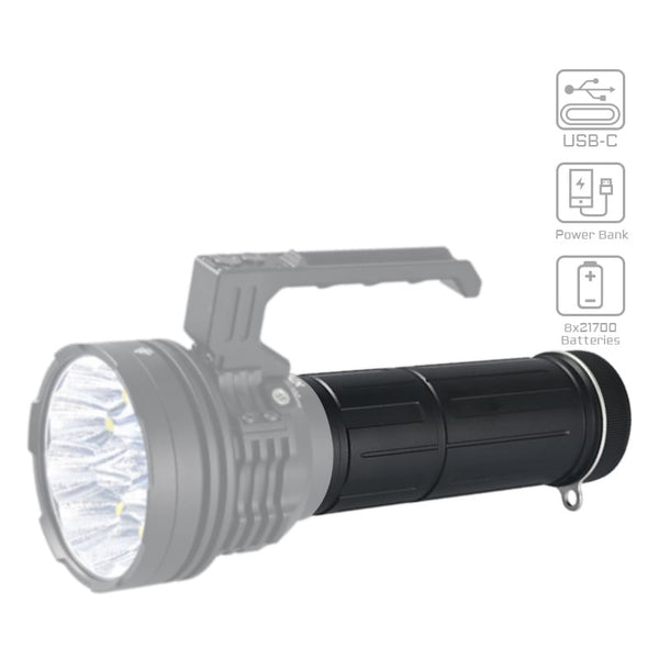 Acebeam X75 Extended Battery Pack | 8x 21700 Cells, USB-C