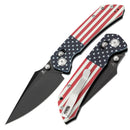Tenable Fenrir T1034V9 – Jade G10 American Flag Handle, 3.48" Blackwashed Nitro-V Blade, Sparrow Knife Co. Design
