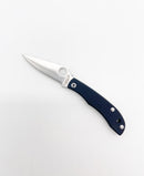 Spyderco Honeybee Slipjoint Folding Knife – 1.68" Sandvik 12c27 Plain Edge Blade, Black G-10 Handle – C137GBKP