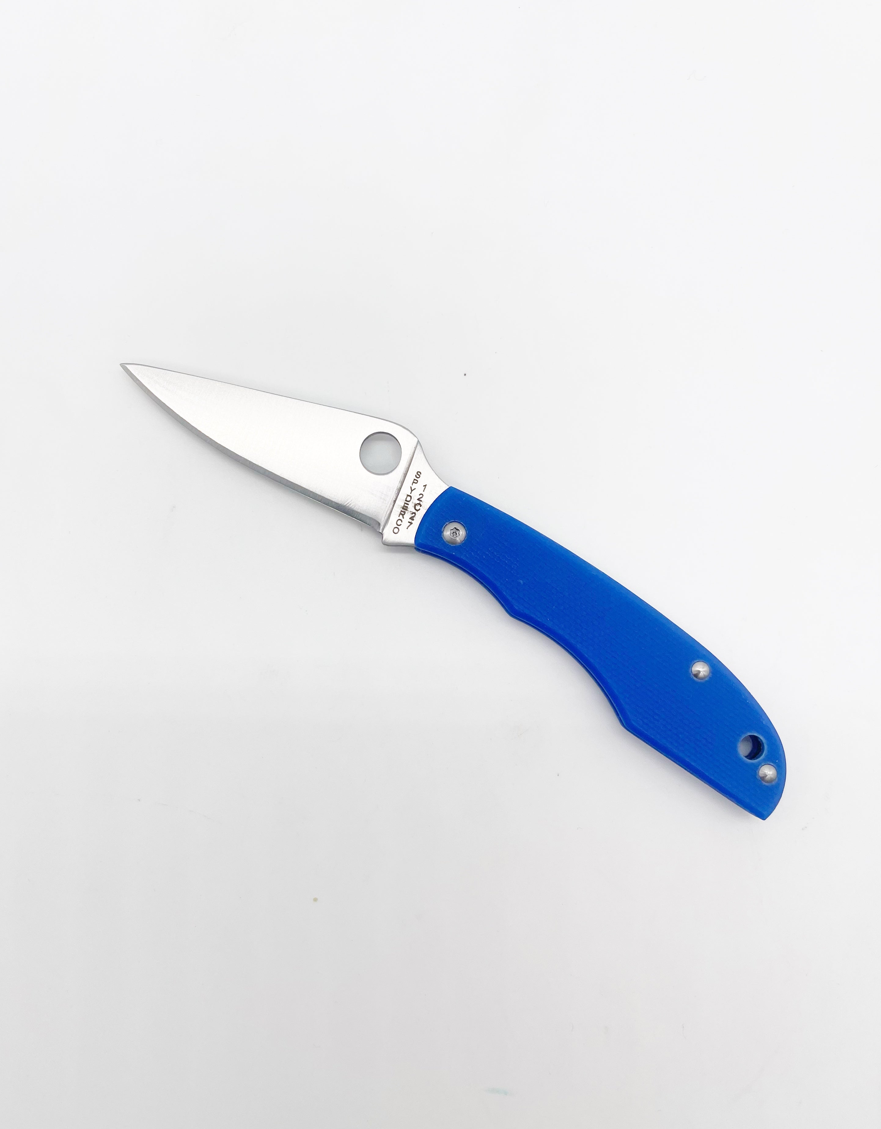 Sandvik Blue Spyderco Grasshopper Slipjoint Folding Knife 2.30