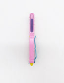 Microtech Ultratech D/E OTF 3.4" Blue Bohler M390 Pink Donut Handles ***PRE-OWNED**