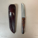 North Mountain Blade CHOP 2 Wooden Handle Fixed Blade w/ Leather Sheath