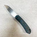 North Mountain Blade Jellyfish M390 Steel Blue Ceramic Carbon Fiber Handles