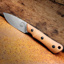White River Smith & Sons Brave – CPM Magnacut Steel Knife, Natural Canvas Micarta / Black Liners, Kydex Sheath (USA Made)