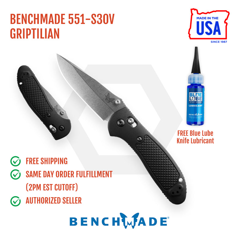 Benchmade 551-S30V Griptilian Folding Pocket Knife