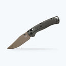Benchmade Taggedout 15536TN-02 3.5" Elmax Clip-Point Folding Knife Deep Olive Grivory Handle Tan Cerakote Blade