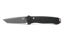 Benchmade 537GY-03 Bailout AXIS Folding Knife 3.38" CPM-M4 Tungsten Gray Tanto Plain Blade Black Aluminum Handles