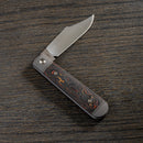 Jack Wolf Knives Big Bro Jack CamoCarbon Sunset Orange Slip Joint Folding Knife