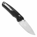 Tenable Raven T2109V4 – 3.14" Stonewashed 14C28N Drop Point Blade, Black G10 Handle, Crossbar Lock – Designed by Black Bird Blades