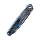 Kansept Arcus K1046A3 – Satin CPM-S35VN Blade, Blue Titanium & Black Micarta, Ostap Hel Design