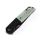 Kansept Warrior T1005T4 – Black TiCN/Stonewashed Tanto D2 Blade, Jade G10 Handle, Kim Ning Design