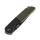 Kansept Warrior T1005T2 – Black TiCN/Stonewashed Tanto D2 Blade, Black & Green G10 Handle, Kim Ning Design