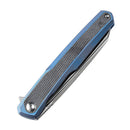 Kansept Arcus K1046A3 – Satin CPM-S35VN Blade, Blue Titanium & Black Micarta, Ostap Hel Design