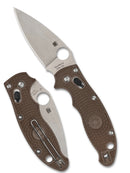 Spyderco Manix 2 Lightweight – CPM 15V Sprint Run, Brown FRCP Handle – Model C101PBN15V2