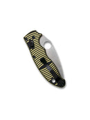 Spyderco Manix 2 Salt C101GBKYLMCP2 – 3.37" CPM MagnaCut PlainEdge Ball Bearing Lock Knife with Yellow/Black G10 Handle